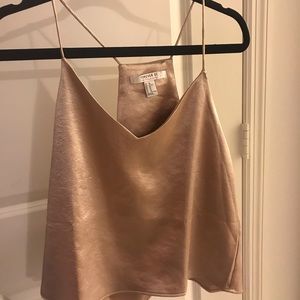 Forever 21 Gold Satin Top